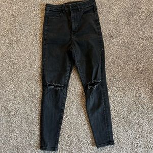 American eagle black skinny jeans